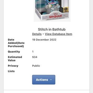 Stitch funko pop good condition worth 34 I’ll go for 30 who ever is interested